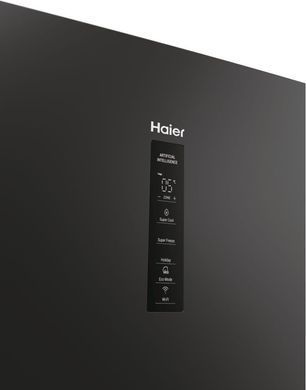 Haier Холодильник многодверный, 205x59.5х65.7, холод.отд.-289л, мороз.отд.-125л, 3дв., А++, NF, инв., дисплей, нулевая зона, черный HTW5620DNPT фото