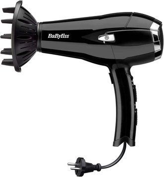 BaByliss Фен, 2000Вт, 3 режими, іоніз-я, хол. обдув, змотка шнура, чорний (373646) D374DE фото