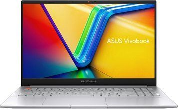 ASUS Ноутбук Vivobook S 15 K5504VA-MA391 15.6" 2.8K OLED, Intel i5-13500H, 16GB, F512GB, UMA, NoOS, Серебристый 90NB0ZK3-M00NN0 фото