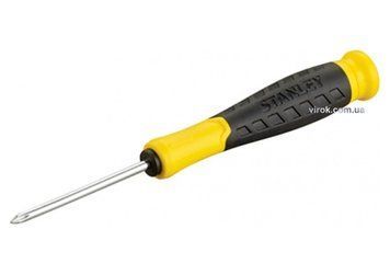 Отвертка STANLEY "Essential" с крестовым шлицем "Philips" PH0 х 50 мм