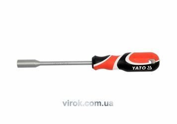 Отвертка торцевая YATO с магнитным наконечником: М=6 мм, L=242 мм, CrV