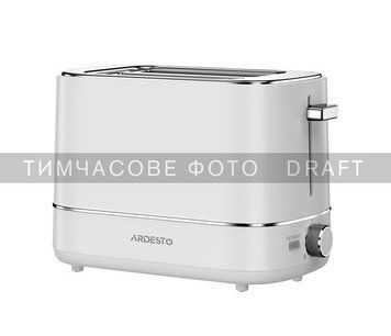 Тостер ARDESTO T-F420B, 800Вт, пластик, 2 слота, белый (384224) T-F450W фото