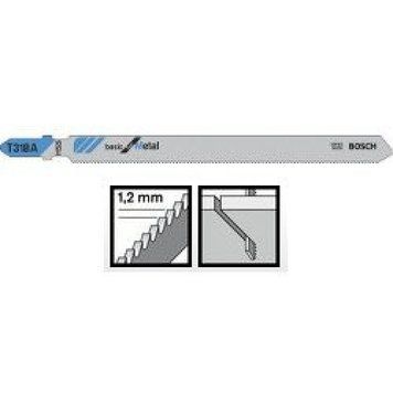 Пиляльне полотно Bosch Basic for Metal T 318 A 5шт(2608631319)