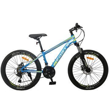 Велосипед FORTE FIGHTER алюм.рама 12", колеса 24", Сіний