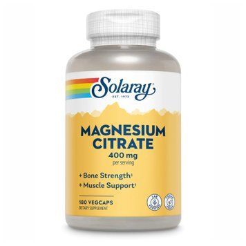 Цитрат Магния Solaray (Magnesium Citrate) 400 мг (180 вегетарианских капсул)