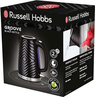 Russell Hobbs Електрочайник 26380-70 Groove, чорний (362391) 26380-70 фото