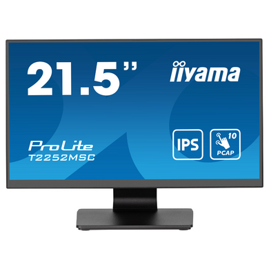 21,5 "16: 9 Sensory LCD-монитор IPS, 1920x1080, Проекция и экономическая технология, 1xhdmi/1xdp/2xusb 3. IIYAMA T22252SC-B2 3704135 фото