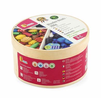 Набір для творчості Viga Toys Дерев'яні намистини (56002) dt_9525 фото