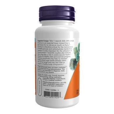 Chromium Picolinate 200 mcg - 250 caps Now Foods