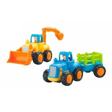 Набір машинок Hola Toys Бульдозер і трактор 6 шт. (326AB-6) dt_8988 фото