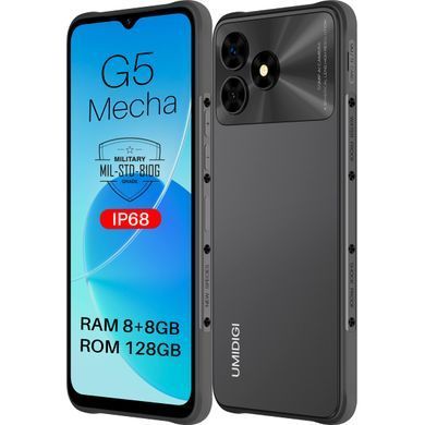 UMIDIGI Смартфон G5 Mecha (RP08) 6.6" 8/128ГБ, 2SIM, 6000мА&middot;год, сірий (373776) 6973553523019 фото
