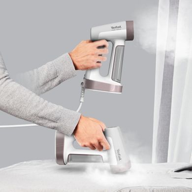 Отпариватель Tefal компактный Pure Force 2в1, 1800Вт, 180мл, постоянный пар - 35гр, керам. подошва, белый DT8720E0 фото