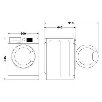 Indesit Пральна машина фронтальна, 6кг, 1000, A+++, 44.6см, дисплей, пара, інвертор, білий (386644) IM600MYTIMEUA фото