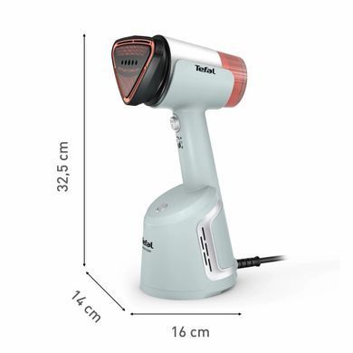Tefal Отпариватель компактный AeroSteam, 1400Вт, 100мл, постоянный пар - 20гр, светло-зеленый DT9814F0 фото