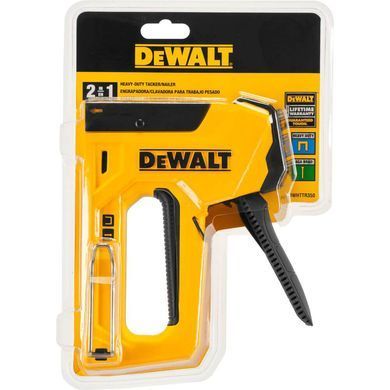 Степлер Heavy Duty для скоб типа G 6-14мм, гвоздей типа J 12, 15мм DeWALT DWHTTR350-0 DWHTTR350-0 фото