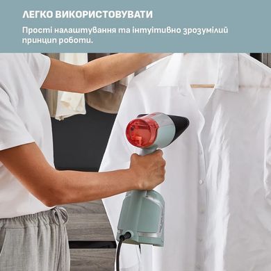 Tefal Отпариватель компактный AeroSteam, 1400Вт, 100мл, постоянный пар - 20гр, светло-зеленый DT9814F0 фото