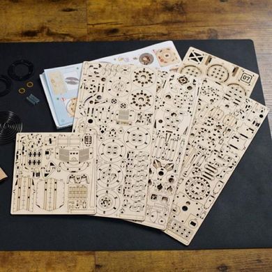 Дерев'яний механічний 3D конструктор Ugears Трицикл UGR-S (70216) dt_93676 фото