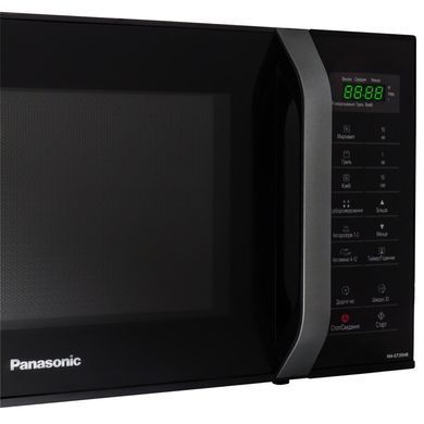 Мікрохвильова піч Panasonic, 23л, 800Вт, гриль, дисплей, чорний (389416) NN-GT35HBZUE фото