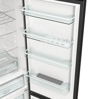 Холодильник з нижн. мороз. камерою Gorenje NRK620EABXL4, 200х60х60см, 2 двері, 235( 96)л, А++, Total NF , Зона св-ті, Зовн. Дисп NRK620EABXL4 фото