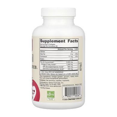 Омега-3 Jarrow Formulas (EPA-DHA Balance) 600 мг 120 капсул