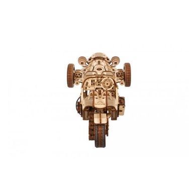 Дерев'яний механічний 3D конструктор Ugears Трицикл UGR-S (70216) dt_93676 фото