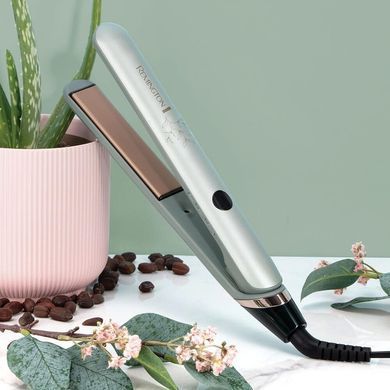 Remington Выпрямитель Remington Botanicals, >300Вт, темп.режимов-10, 150-230С, дисплей, керамика, серо-зеленый S5860 фото