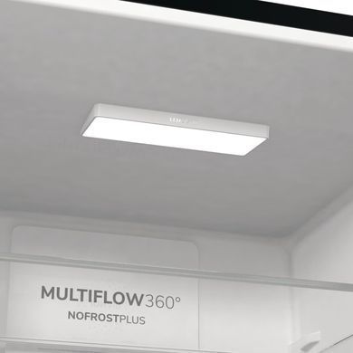Холодильник з нижн. мороз. камерою Gorenje NRK620EABXL4, 200х60х60см, 2 двері, 235( 96)л, А++, Total NF , Зона св-ті, Зовн. Дисп NRK620EABXL4 фото