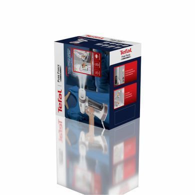 Отпариватель Tefal компактный Pure Force 2в1, 1800Вт, 180мл, постоянный пар - 35гр, керам. подошва, белый DT8720E0 фото