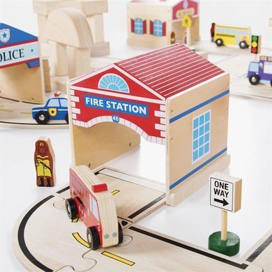 Набор строений Guidecraft Block Play к Дороге из дерева, 6 шт. (G6716) dt_2258 фото