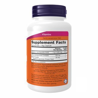 Вітамін С NOW Foods Vitamin C-1000 250 таблеток