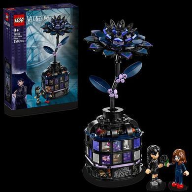 Конструктор LEGO Wednesday Квітка чорної жоржини 358 деталей (76784)