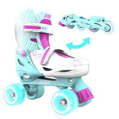 Роликовые коньки Neon Combo Skates Бирюзовый (Размер 30-33)
