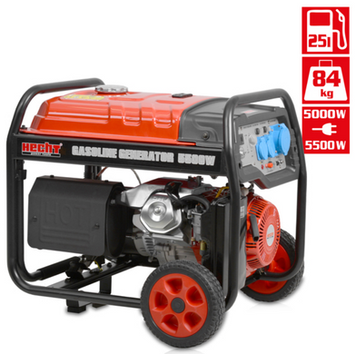 Бензиновый однофазный генератор HECHT GG 6500 HECHTGG6500 фото