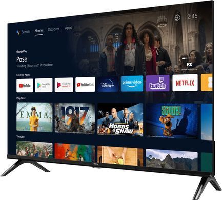 TCL Телевізор 32" LED FHD 60Hz Smart Android TV Black (382033) 32L5A фото