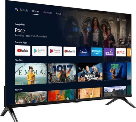 TCL Телевізор 32" LED FHD 60Hz Smart Android TV Black (382033) 32L5A фото