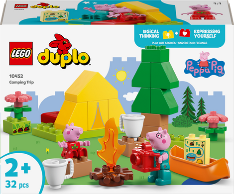 Конструктор LEGO DUPLO Свинка Пеппа Туристичний похід 32 деталі (10452)
