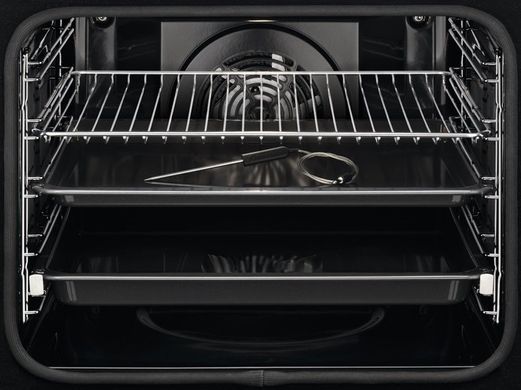 Electrolux Духова шафа електрична, 72л, A+, пара, дисплей, конвекція, піроліз, телескопічні напрямні, чорний (374396) EOD4P57H фото