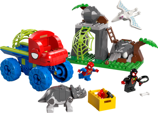 Конструктор LEGO Marvel Паук и его невероятные друзья Динозаврячий спасательный транспорт команды Паука 136 деталей (11199)