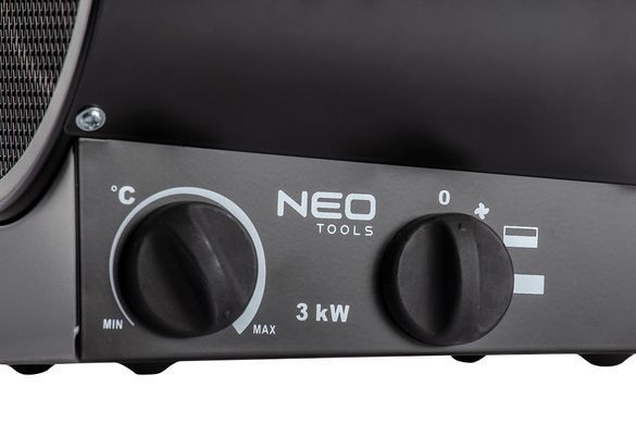 Промислова теплова гармата Neo Tools 90-066, 3 кВт (нержавіюча сталь) електрична