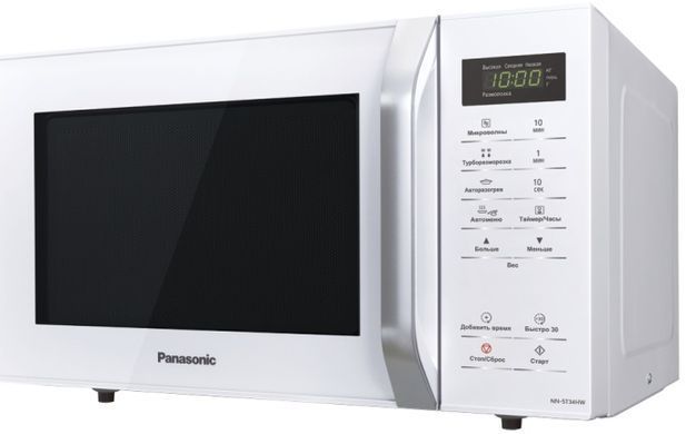 Panasonic Мікрохвильова піч, 25л, електр.керув., 800Вт, дисплей, білий (350978) NN-ST34HWZPE фото