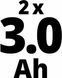 Einhell Набір акумулятор + зарядний пристрій 18V 2x3.0Ah Starter-Kit, PXC (350535)