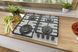 Gorenje Варочная поверхность газ на стекле, 60см, чугун, белый GTW642SYW