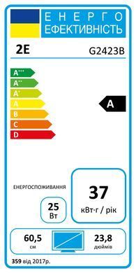 2E Gaming Монітор LCD 23.8" G2423B HDMI, DP, Type-C, IPS, 165Hz, 1ms, FreeSync (364802) 2E-G2423B-01.UA фото