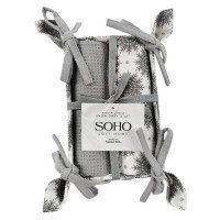 Кухонний текстиль SOHO Наб. руш. 40*60см бавовна 100% Snow Grey хліб. 2 шт.