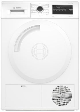 Bosch Сушильна машина тепловий насос, 8кг, A++, 60см, дисплей, білий (366630) WTH83253BY фото