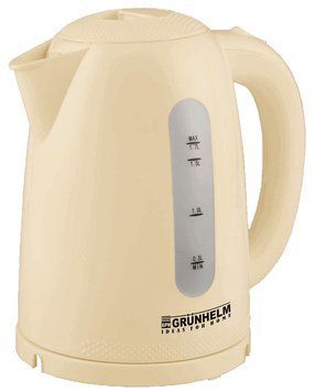 Електрочайник Пластик - EKP-2217C, 1,7л, 2200Вт, бежевий, диск (GRUNHELM) 59432 фото