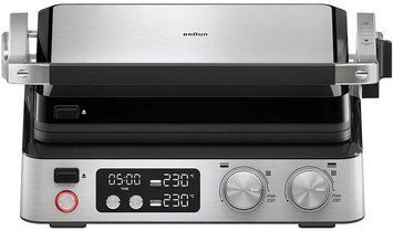 Гриль прижимний Braun MultiGrill 7 CG 2000Вт, темп. режимів-3, з`ємні пластини, метал (382503) CG7040 фото
