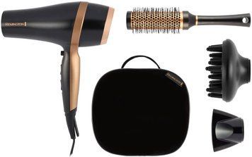 Remington Фен Salon Smooth, 2100Вт, 3 режими, дифузор,гребінець, кейс, іоніз-я, хол. обдув, , чорний (381881) D6960GP фото