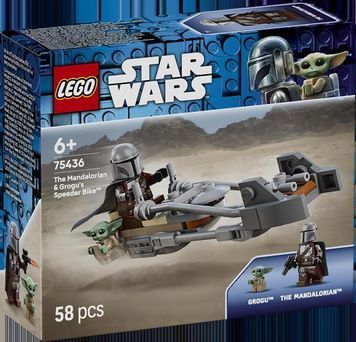 Конструктор LEGO Star Wars TM Скоростной мотоцикл Мандалорца и Грогу 58 Деталей ( 75436 )