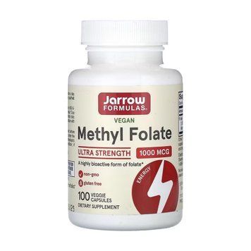 Метил фолієва кислота, Methyl Folate, Jarrow Formulas, 1000 мкг, 100 капсул